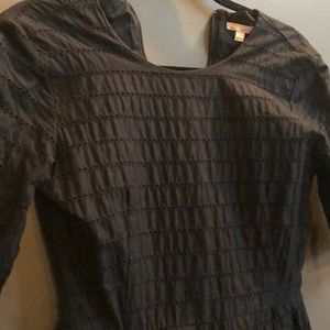 Black Eyelet 3/4 Sleeve GAP Dress with POCKETS!!!